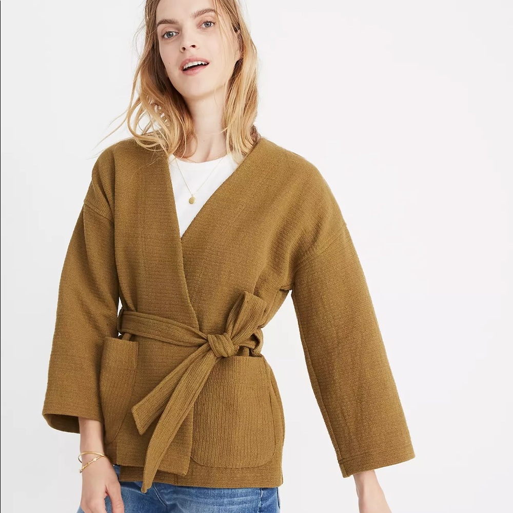 Madewell “TEXTURE AND THREAD” Wrap Jacket